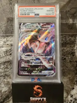 2022 Pokemon Japanese Sword & Shield VStar Universe Mew Full Art Holo 054 PSA 10 - Image 1
