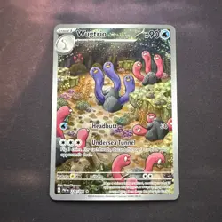Wugtrio 224/091 Illustration Rare Holo Pokemon 2024 Paldean Fates NM - Image 1