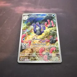Wugtrio 224/091 Illustration Rare Holo Pokemon 2024 Paldean Fates NM - Image 2