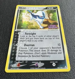 PRINT LINE ERROR Absol 18/110 Reverse Holo EX Holon Phantoms STAMPED Rare - Image 5