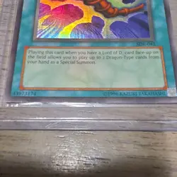 Konami Yu-Gi-Oh! The Flute of Summoning Dragon Spell SDK-042 Holo - Image 2