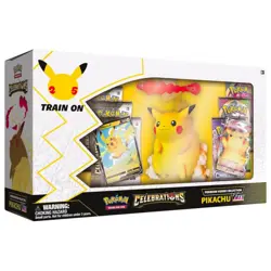 Pokemon TCG Premium Figure Collection Celebrations 25th Ann Pikachu Vmax Sealed - Image 1