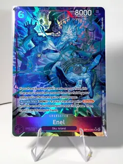 ENEL OP15-060 SR ALT ART ADVENTURE ON KAMI’S ISLAND ENGLISH (IN HAND) - Image 1
