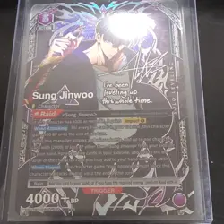 Union Arena UA07BT/SJ-4-002 2* Sung Jinwoo 4000+ BP Holo Solo Leveling ENGLISH - Image 1
