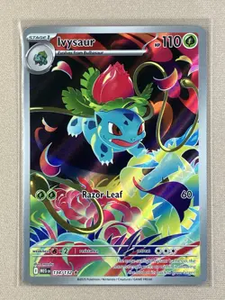 Ivysaur 🍃 134/132 Illustration Rare Holo NM Pokemon Me01: Mega Evolution - Image 1