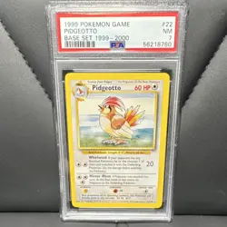 Pokemon Pidgeotto 22/102 Base Set Regular Uncommon PSA 7 English 1999 Card - Image 1