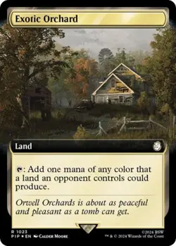 Exotic Orchard (Extended Art) (Surge Foil) -Foil Near Mint MTG - Image 1
