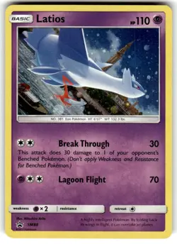 Latios #SM88 - Sun & Moon Black Star Promo - Cosmos Holo Pokemon Card NM - Image 1