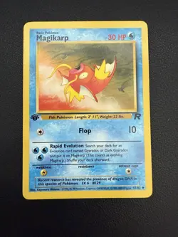 Pokemon TCG Magikarp Card 47/82 1st Edition Team Rocket - Image 2