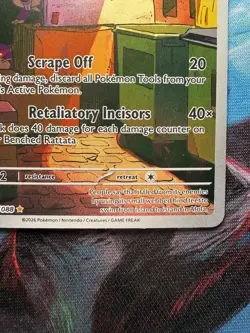 Raticate 099/088 POR Rare Regular Rat 2026 Stage 1 90 HP Pokemon TCG Card - Image 3