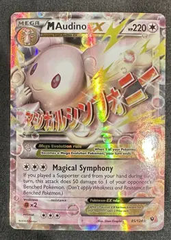 M Audino EX 85/124 Fates Collide XY Holo Pokemon Card TCG - Image 1