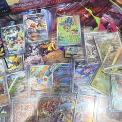 Pokemon TCG Holo & Foil Card Lot - Paradox Rift, Phantasmal Flames, Jirachi - Image 5