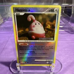 Pokemon Happiny Mysterious Treasures Reverse Holo Card 52/123 60 HP - Image 1