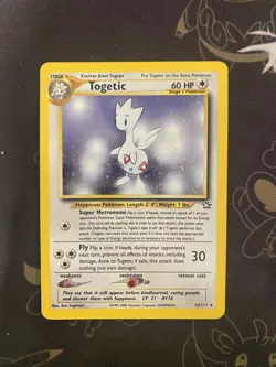 Pokemon TCG Neo Genesis Togetic #16/111 Unlimited Holo Rare Card - Image 1