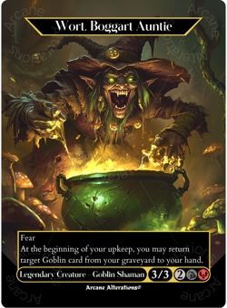 Wort, Boggart Auntie - Full Art Altered Art Custom Proxy Cards - Image 1