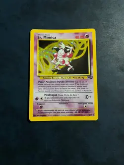 Mr Mime 6/64 Holo Rare Jungle Pokemon NEAR MINT !!! PORTUGUESE CARD VERY RARE !! - Image 1