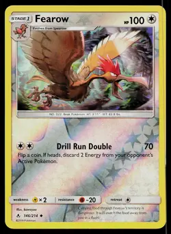Pokemon Card Unbroken Bonds Fearow 146/214 Uncommon Reverse Holo - Image 1