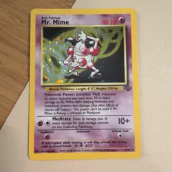 Mr. Mime Jungle 6/64 - Unlimited Holo Rare Card - Pokemon Card TCG - LP - Image 1