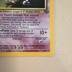 Mr. Mime Jungle 6/64 - Unlimited Holo Rare Card - Pokemon Card TCG - LP - Image 3