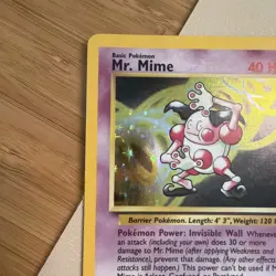 Mr. Mime Jungle 6/64 - Unlimited Holo Rare Card - Pokemon Card TCG - LP - Image 5