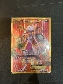 Mewtwo EX (164 Secret Full Art) 164/162 Breakthrough XY Holo Pokemon Card TCG - Image 1