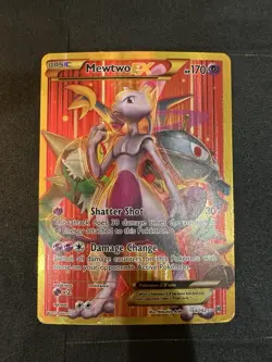 Mewtwo EX (164 Secret Full Art) 164/162 Breakthrough XY Holo Pokemon Card TCG - Image 2