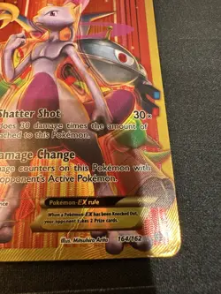 Mewtwo EX (164 Secret Full Art) 164/162 Breakthrough XY Holo Pokemon Card TCG - Image 4