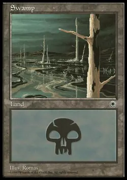 Magic the Gathering MTG Swamp (206) Portal LP - Image 1