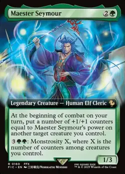 1x Maester Seymour - Extended Art Light Play MTG Magic - Kid Icarus - - Image 1