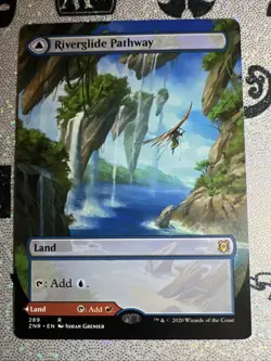 MTG - Riverglide Pathway (Borderless) Zendikar Rising Regular NM - Image 1