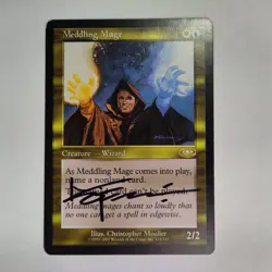 MTG Meddling Mage Planeshift - Signed by Artist Christopher Moeller - Image 1