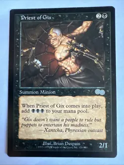 Priest of Gix Urza's Saga Regular Magic The Gathering MTG - Image 1