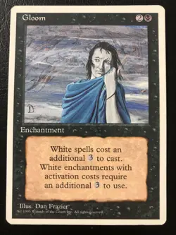 Fourth Edition Gloom NM- MTG Magic The Gathering - Image 1