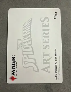 MTG Spider-Man Art Series Miles Morales Ivan Shavrin 35/54 Gold Stamped - Image 2