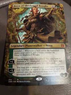 Nissa of Shadowed Boughs (Borderless) Zendikar Rising Regular - Image 1
