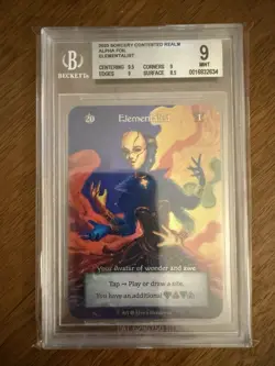 Elementalist - Alpha Foil - BGS 9 Mint - Sorcery Contested Realm - Image 2