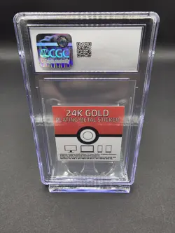 Charmander CGC 8.5 24K Gold Korean Candy Sticker 2023 Pokemon DISCONTINUED - Image 2