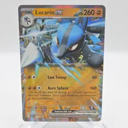 Pokemon TCG Lucario EX Full Art Promo Holo Card 017 SV Scarlet & Violet 260 HP - Image 1