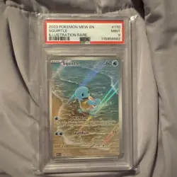 PSA 9 Squirtle 170/165 Pokemon Scarlet Violet 151 Illustration Rare IR MEW EN - Image 2