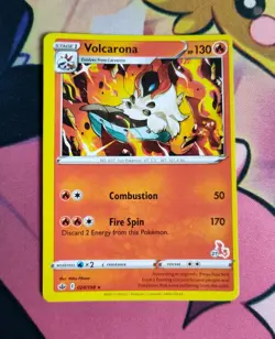 Volcarona 024/198 Chilling Reign Cinderace Stamped Misprint Error Pokemon Card - Image 1