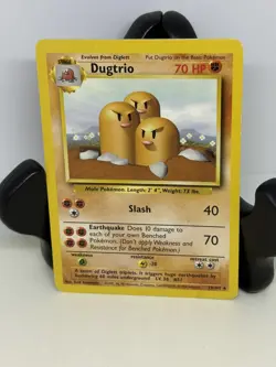 Vintage Pokemon TCG Dugtrio 19/102 - Base Set - 1999 WOTC - LP Great Condition - Image 3
