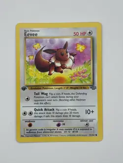 1999 Pokemon Eevee 1st Edition MINT 51/64 Jungle - Image 1