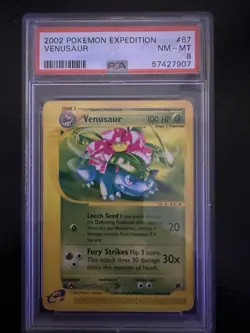 2002 Pokemon Expedition Venusaur #67 PSA 8 NM-MT E-Reader WOTC Rare Vintage - Image 3