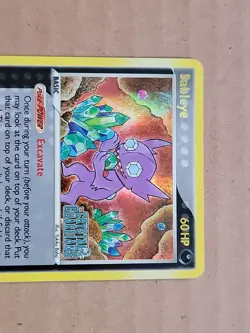 2006 Pokemon Sableye 10/100 EX Crystal Guardians Stamped Reverse Holo Rare LP - Image 3