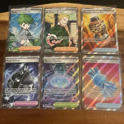 Pokemon TCG Lot 6 Full Art Trainers from Mega Evolutions -Punk Helmet - NM - Image 1