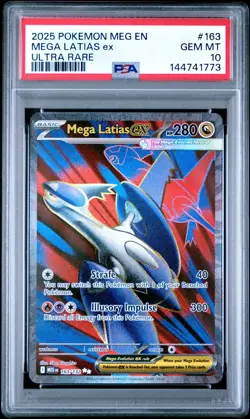 2025 POKEMON MEG EN-MEGA EVOLUTION ULTRA RARE #163 MEGA LATIAS EX PSA 10 - Image 1