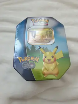 Pokemon TCG Pokemon GO Tin 4 Booster Packs 1 Foil + Sticker Sheet 2022 Sealed 820650850776 - Image 2