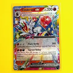 Cinderace ex 038/217 Pokemon TCG Mega Evolution Ascended Heroes Holo Ultra Rare - Image 1