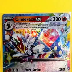 Cinderace ex 038/217 Pokemon TCG Mega Evolution Ascended Heroes Holo Ultra Rare - Image 3