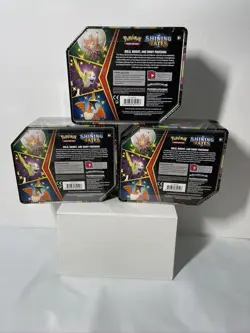 Pokemon TCG: Shining Fates Eldegoss, Boltund, & Cramorant Tins Set of 3 Sealed - Image 2
